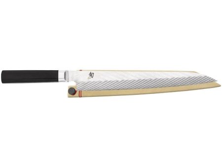 Shun Dual Core 10.5-inch Yanagiba Knife with Saya Online now