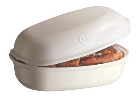 Emile Henry 5.4qt Artisan Bread Loaf Baker Linen on Sale