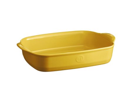 Emile Henry HR Ceramic 2.9L Rectangular Baking Dish Provence Yellow For Sale