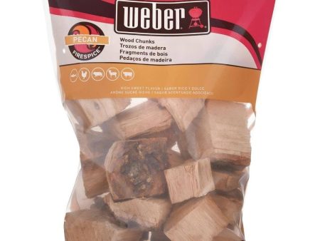 Weber Pecan Wood Chunks 4lbs Supply