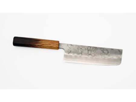 Kikuichi Ginsan Nashiji Nakiri Knife Oak Handle 6.5-inch For Cheap