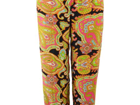 Women s Vintage Multicoloured Paisley Pants, 1990s Sale