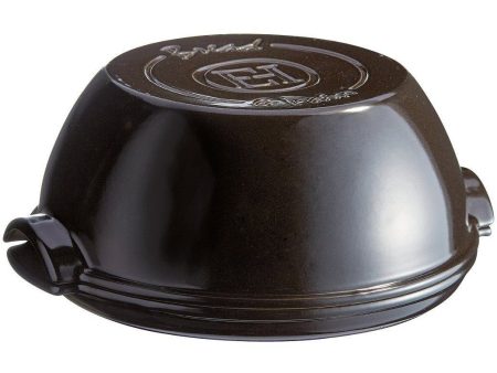 Emile Henry High Resistance Round Bread Baker Charcoal on Sale