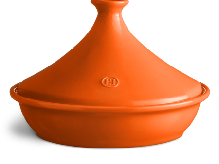 Emile Henry Flame Ceramic 3.5L Tagine Limited Edition Pumpkin Orange on Sale