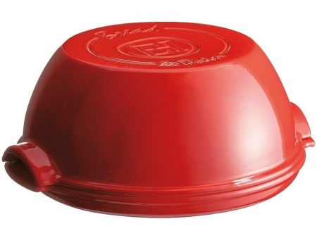 Emile Henry High Resistance Round Bread Baker Burgundy Hot on Sale