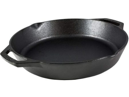 Lodge 12-inch Dual-Handle Cast Iron Pan Online now