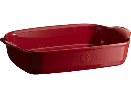 Emile Henry HR Ceramic 2.9L Rectangular Baking Dish Burgundy Online Sale