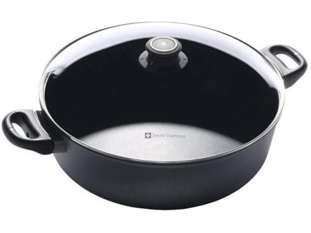 Swiss Diamond 7.2qt Induction Non-Stick Braiser with Lid Supply